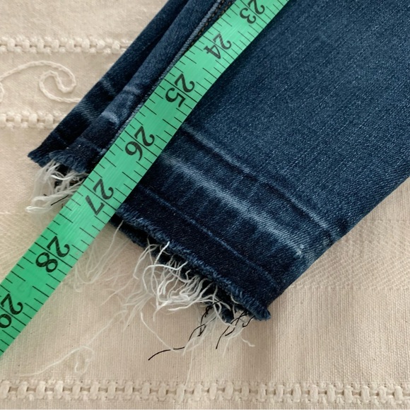 Spanx Womens Skinny Jeans Sz Small Wash Distressed Blue Ankle Stretchy Travel - Picture 15 of 15